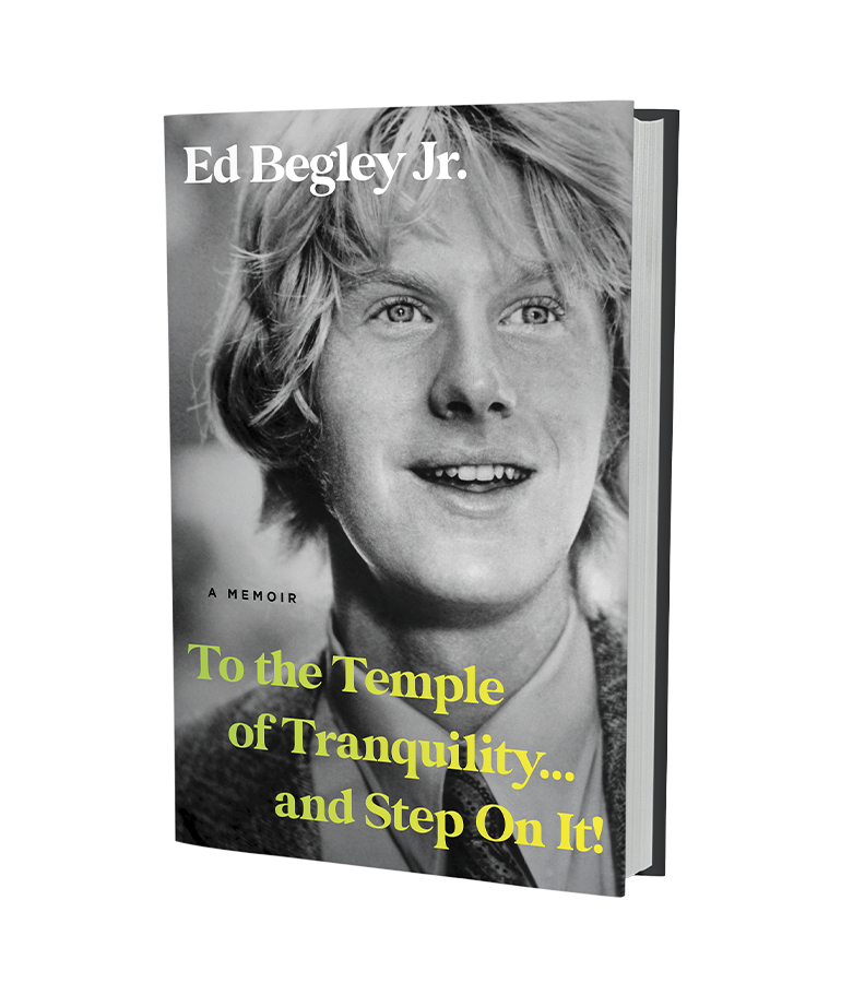 ed begley junior on book cover of to the temple of tranquility and step on it