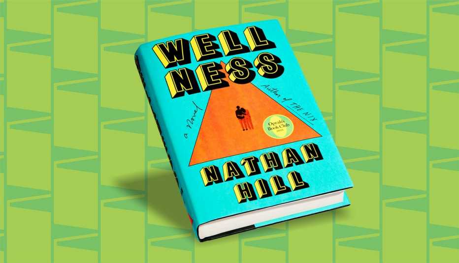 book cover with words wellness, nathan hill
