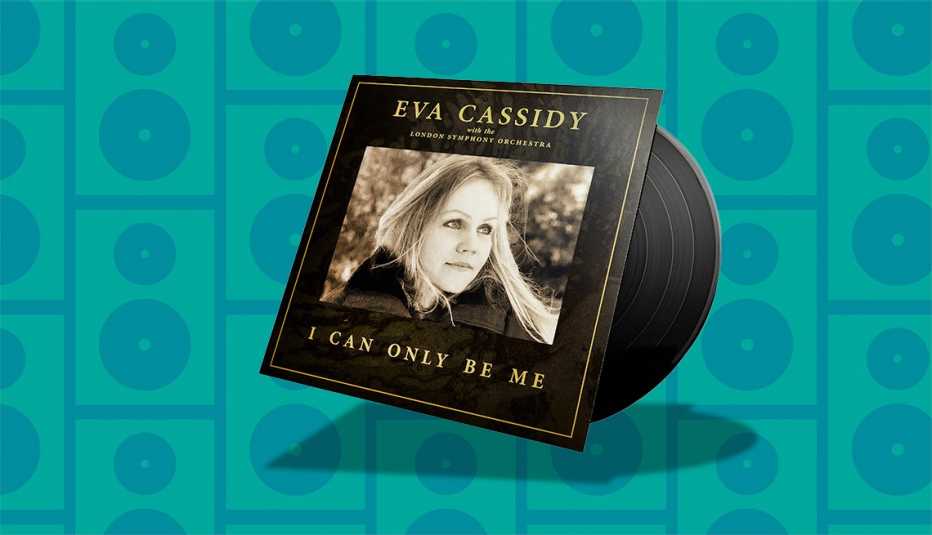 music album cover with eva cassidy on it and words eva cassidy, i can only be me