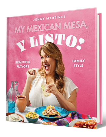 Book cover that says Jenny Martinez, My Mexican Mesa y Listo