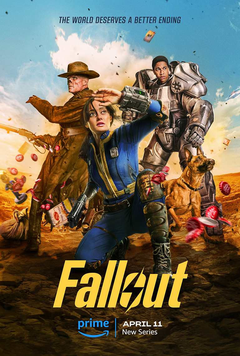 Cover of Fallout that says The world deserves a better ending, Fallout, prime, April 11, New Series 