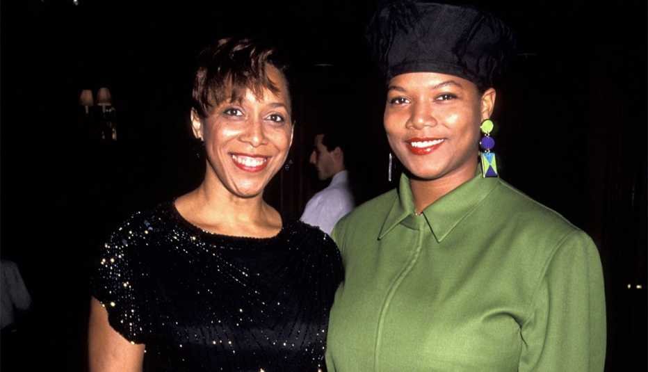 Queen Latifah and mother Rita Owens 1991