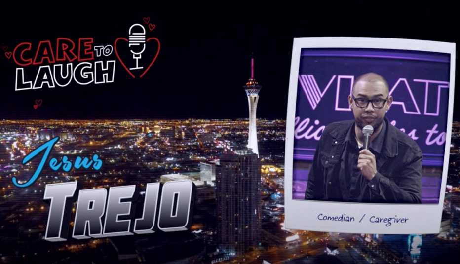 Promotional image of Jesus Trejo in front of the Las Vegas skyline
