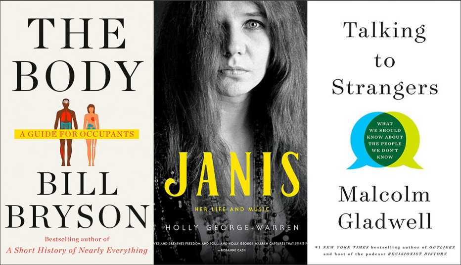 The Body, Janis and Talking to Strangers book covers