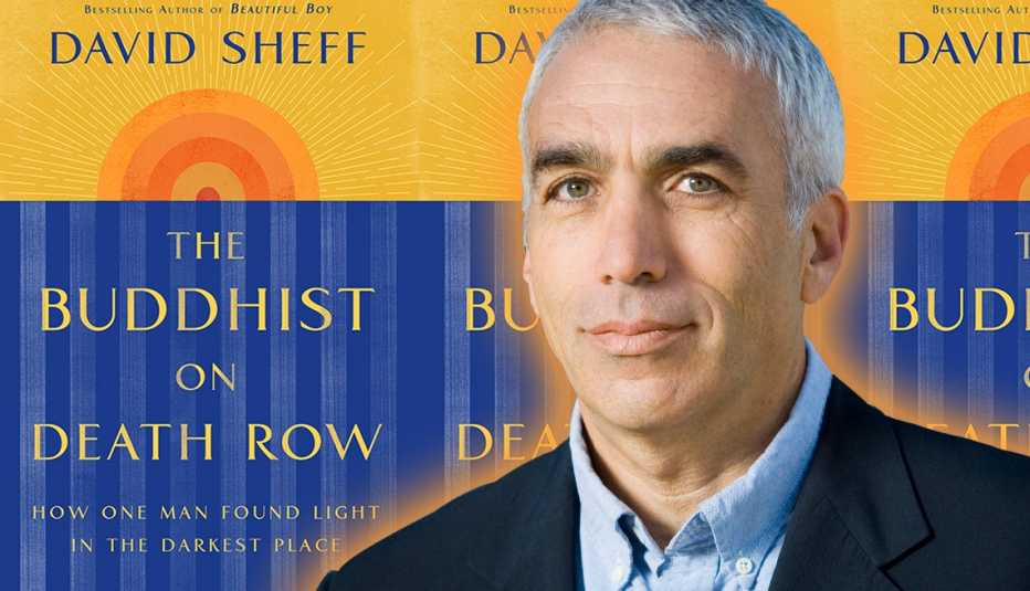 author david sheff portrait with his book the buddhist on death row