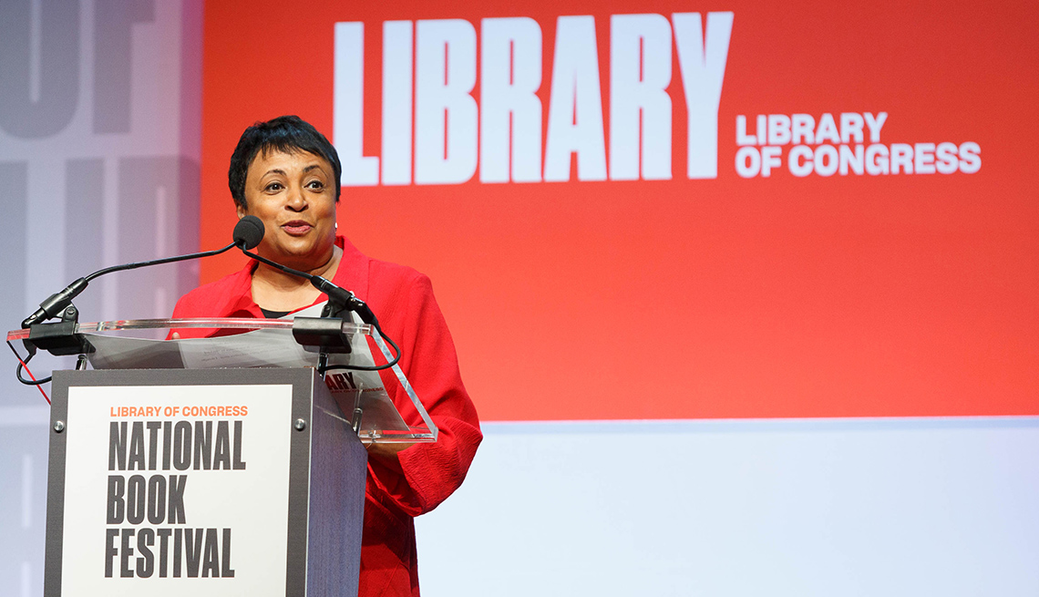 Librarian of Congress Carla Hayden opens the Main Stage at the National Book Festival, August 31, 2019