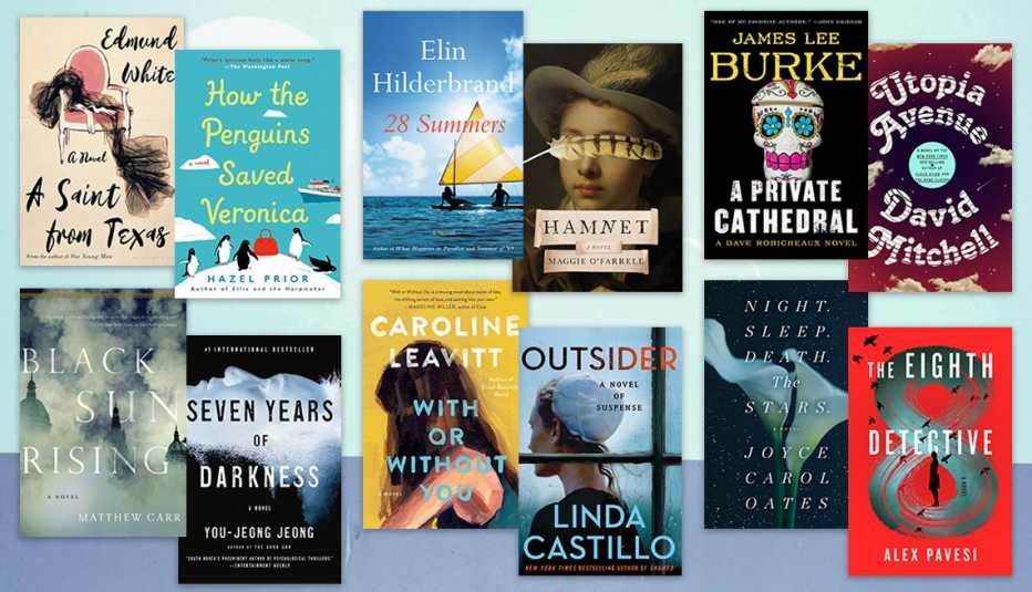 a collage of a dozen book covers mentioned in the article on new summer reads