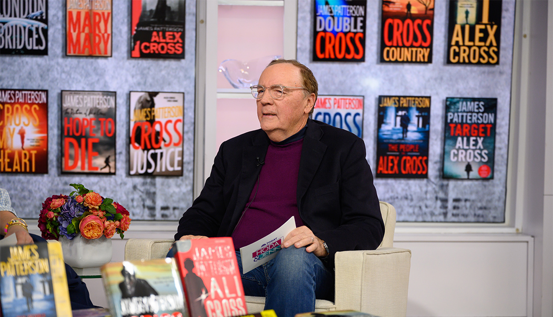 James Patterson appearing on 'The Today Show'