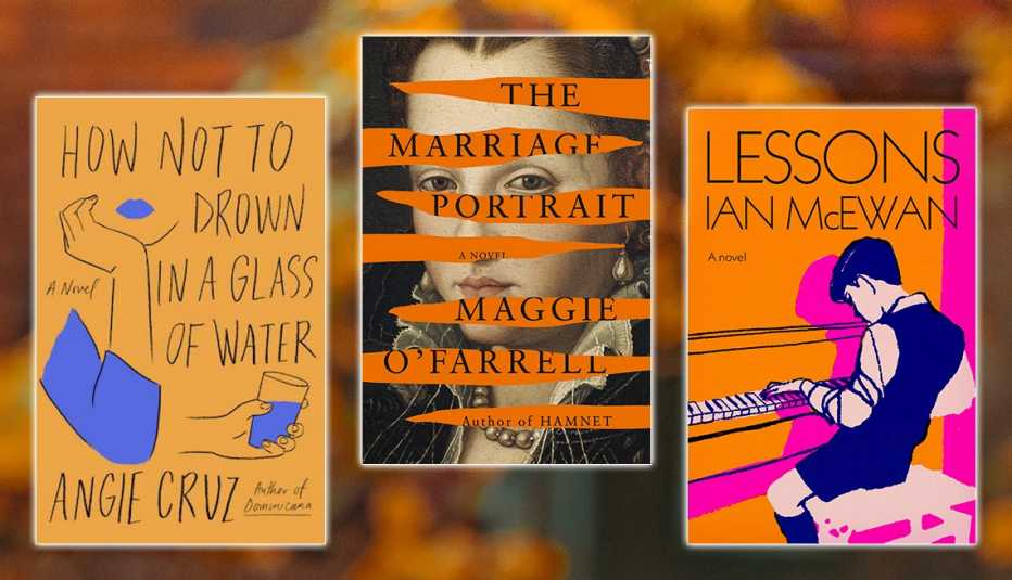 how not to drown in a glass of water by angie cruz then the marriage portrait by maggie o farrell then lessons by ian mcewan