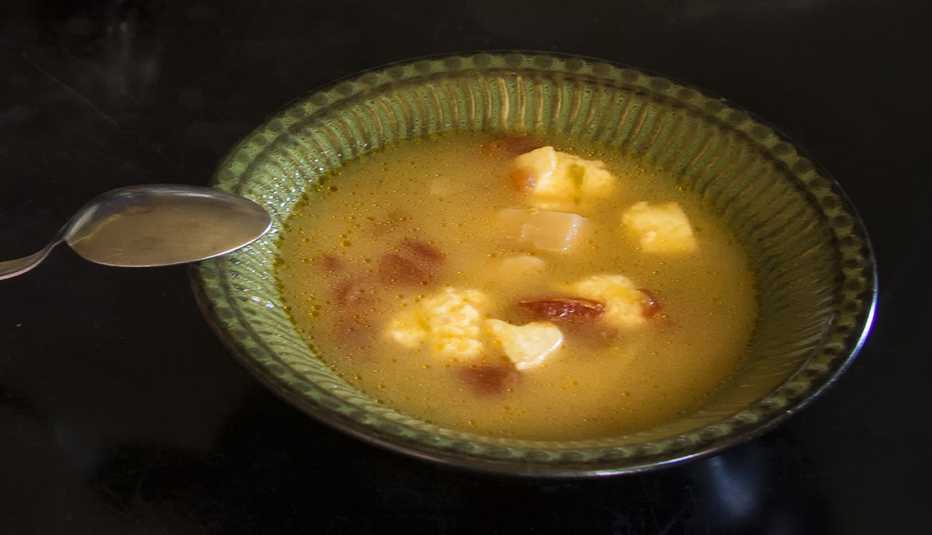 bowl of caldo de queso