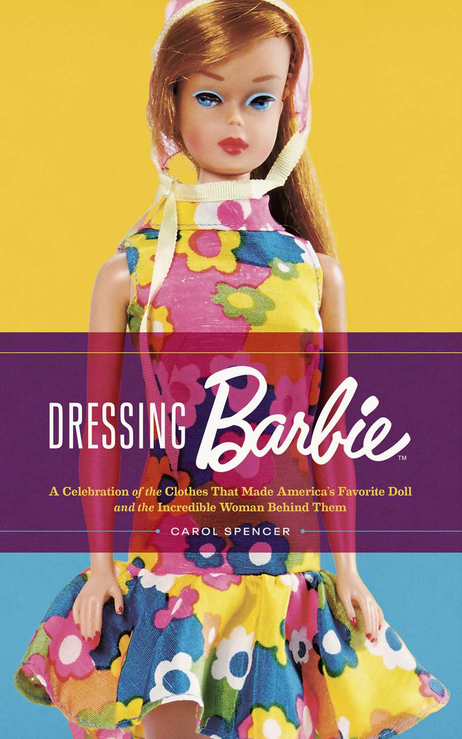 the book cover for dressing barbie