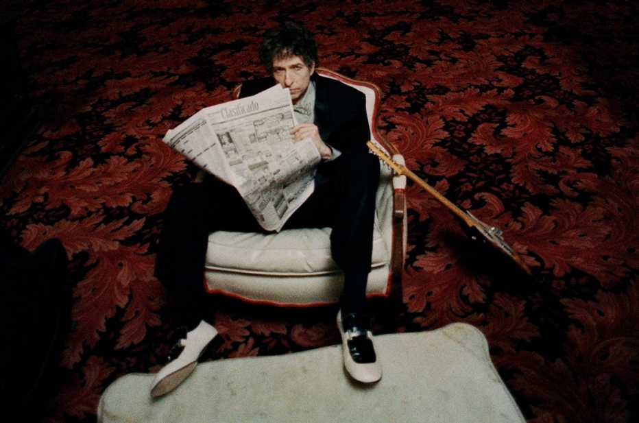 bob dylan at age fifty eight photographed in the now demolished ambassador hotel in los angeles in nineteen ninety nine