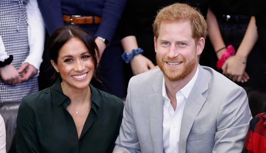 meghan markle and prince harry while visiting sussex