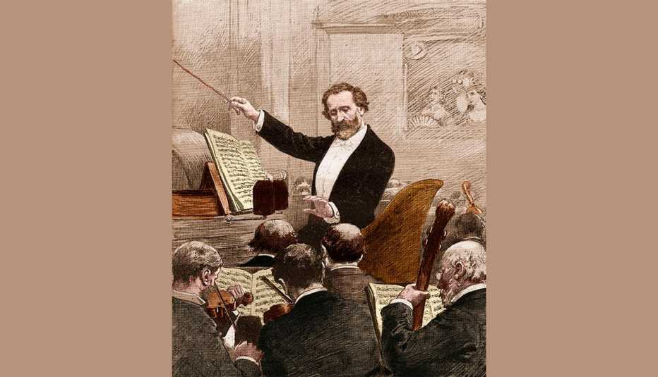 Giuseppe Verdi Conducts, Illustration, Famous People Who Hit Bottom - and Turned it Around
