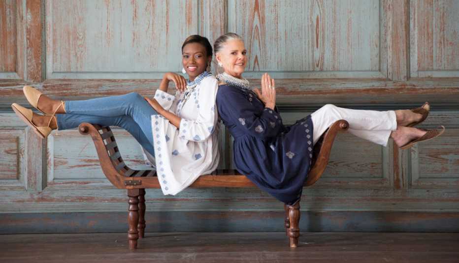 Ali MacGraw in a recent photo shoot for Ibu