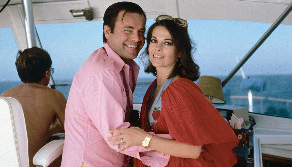 Natalie Wood and Robert Wagner on their yacht Splendour