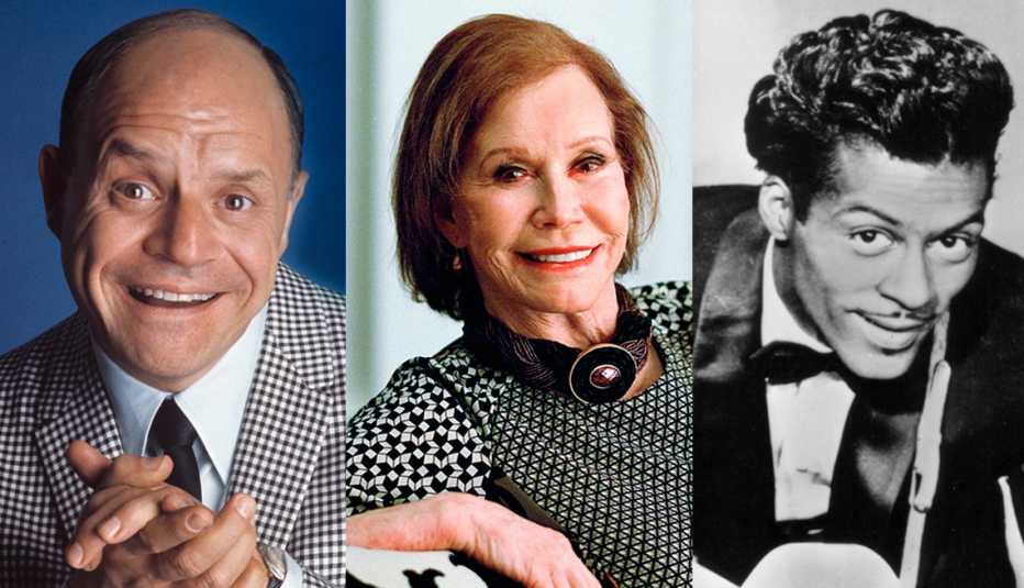 Don Rickles, Mary Tyler Moore, Chuck Berry