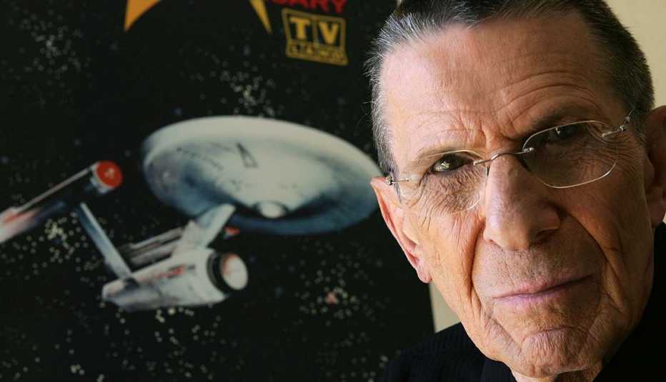 Actor Leonard Nimoy promotes the "Star Trek" 40th Anniversary on the TV Land network at the Four Seasons hotel August 9, 2006 in Los Angeles, California. Episodes of the show will air September 8.