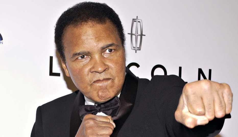 Boxer and honoree Muhammad Ali arrives at the 20th Annual "Midsummer Night's Magic Awards Dinner" on July 13, 2005 at the Century Plaza Hotel in Los Angeles, California.