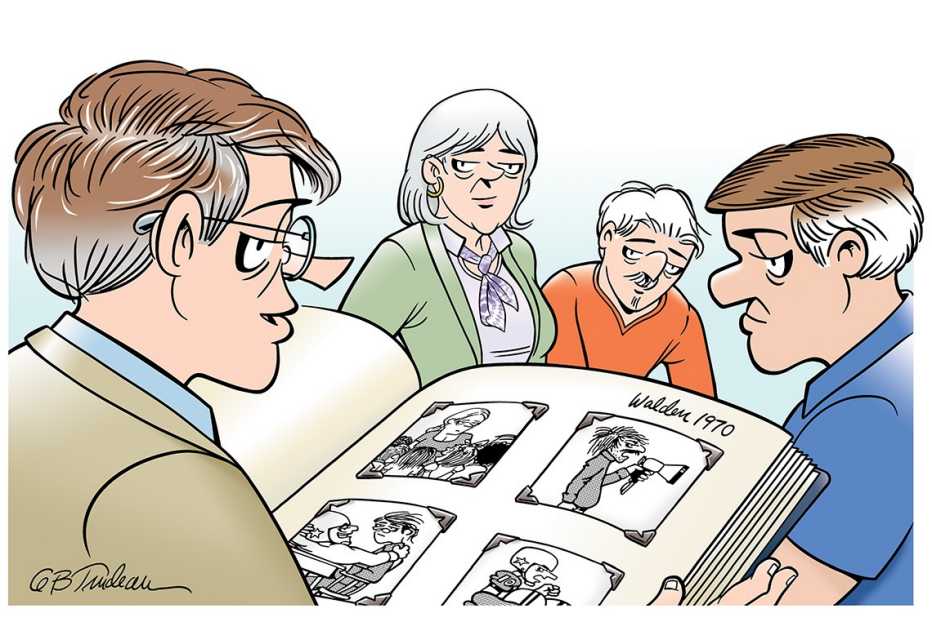 doonesbury cartoon panel created exclusively for a a r p by garry trudeau