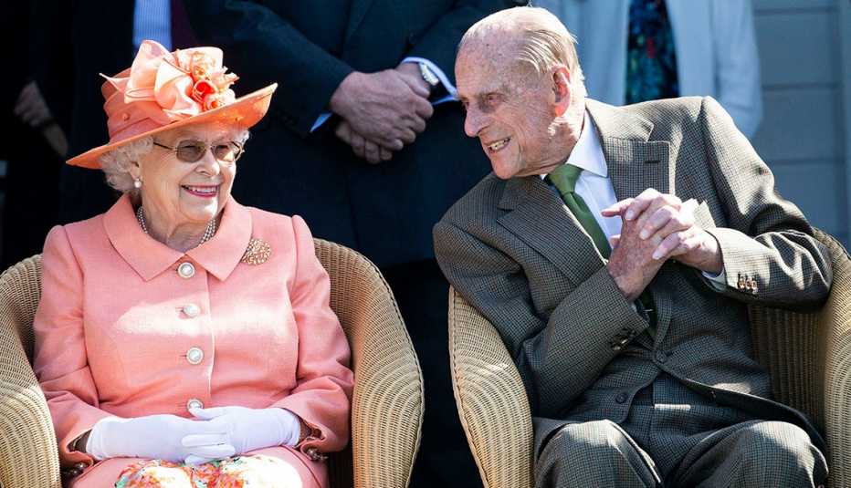 Queen Elizabeth II and Prince Philip The Duke of Edinburgh at the Royal Windsor Cup Final at the Guards Polo Club and the British Driving Society Annual Show at Smith's Lawn in Windsor Great Park