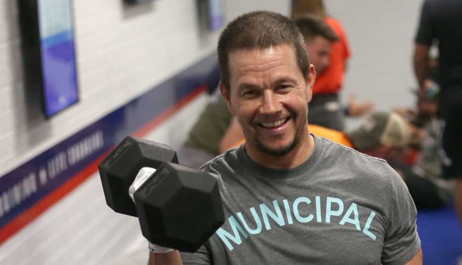 actor mark wahlberg hosting the opening of f forty five training at miramar m c a