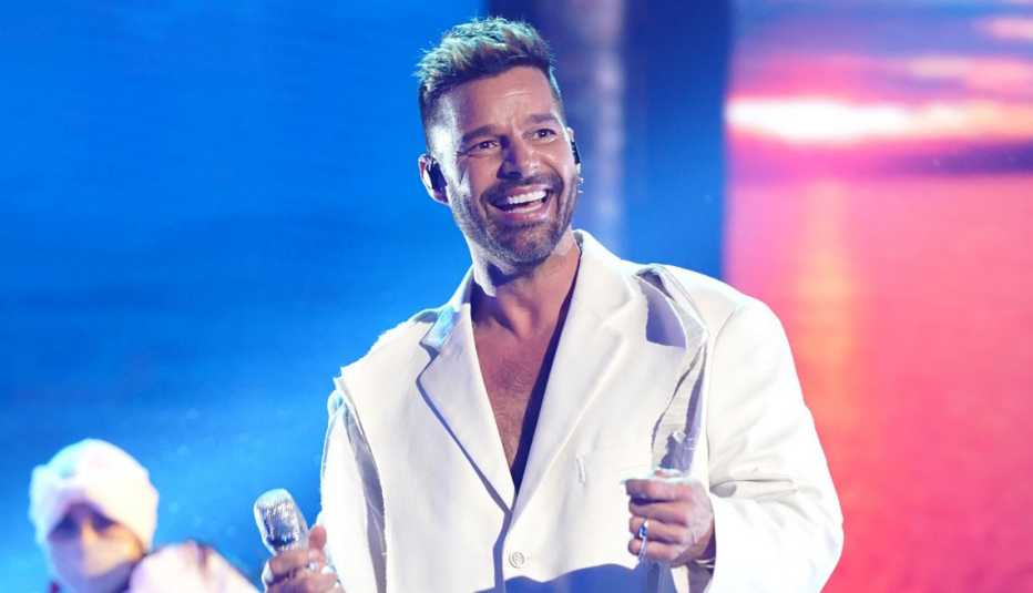singer ricky martin performing at the latin american music awards in sunrise florida