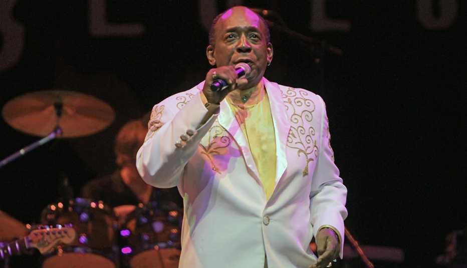 Clarence Collins of Little Anthony and The Imperials performing onstage
