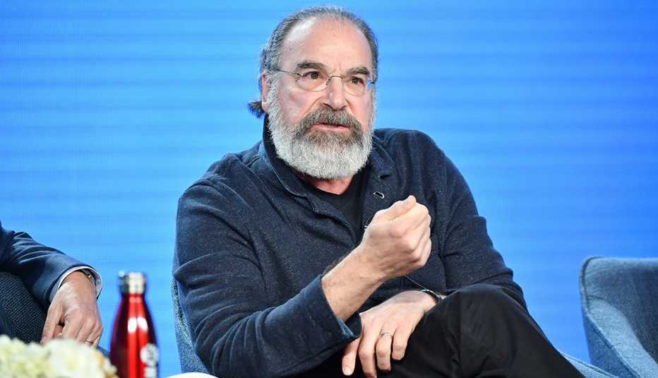 Actor Mandy Patinkin speaks during the Showtime segment of the 2020 Winter TCA Press Tour