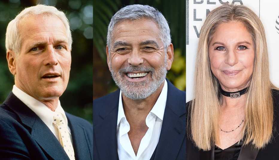 Paul Newman, George Clooney and Barbra Streisand