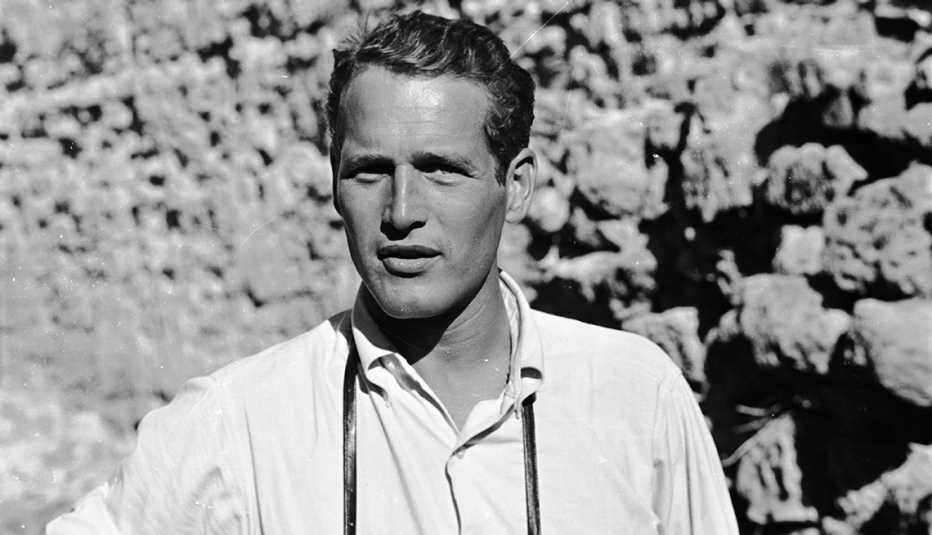Paul Newman visits Masada in Israel during the filming of Exodus