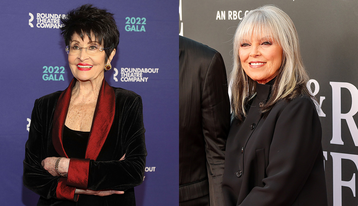 Side by side images of Chita Rivera and Pat Benatar