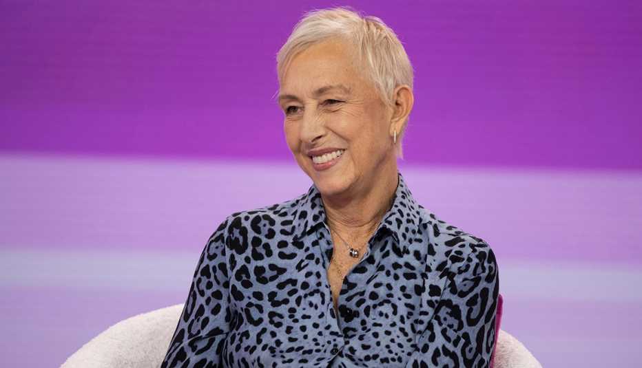 martina navratilova smiles during her appearance on the today show