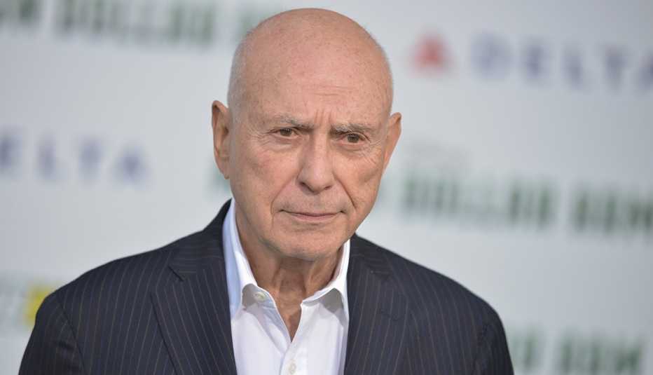 alan arkin arrives on the red carpet for the premiere of the film million dollar arm in los angeles