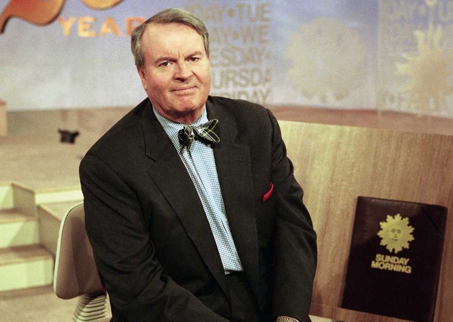 Charles Osgood poses for a portrait on the set of CBS's "Sunday Morning"