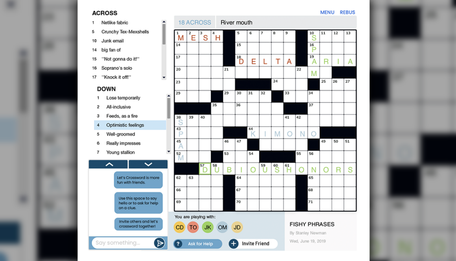 Let's Crossword Screen Shot - Game Screen