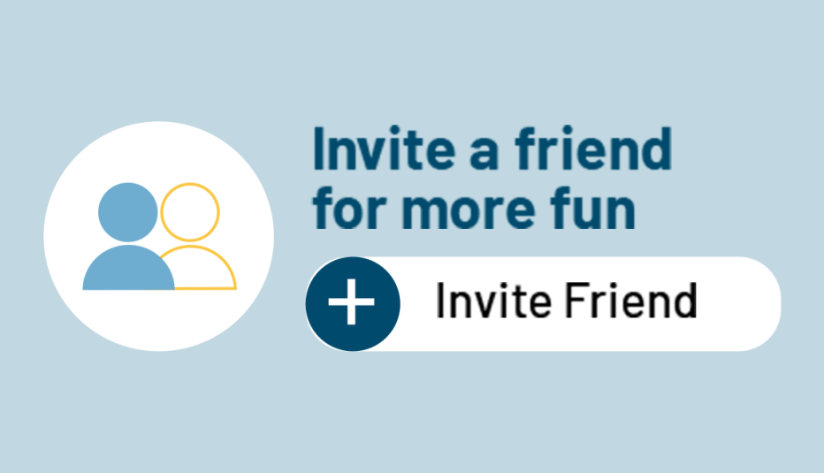 Let's Crossword Screen Shot - Invite Friend Button