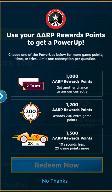 right again trivia rewards powerups