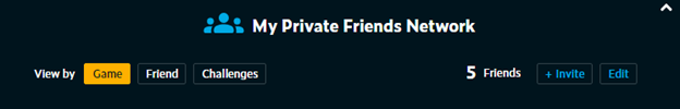 right again trivia private friends network challenges tab