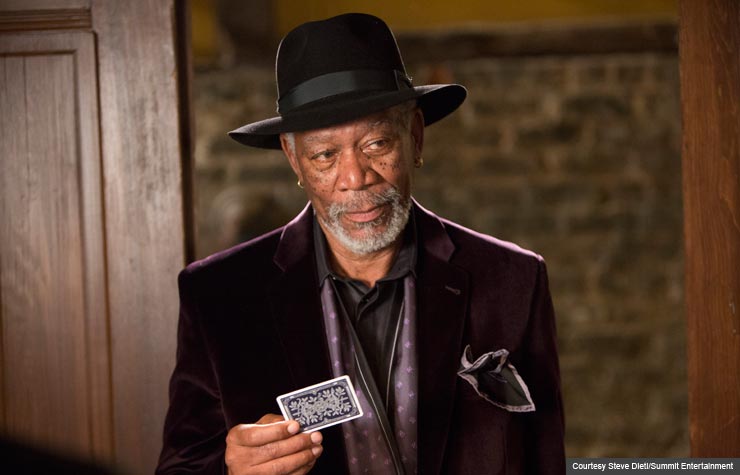 Morgan Freeman in Now You See Me (Courtesy Steve Dietl/Summit Entertainment)
