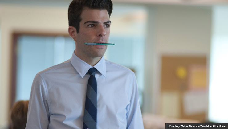 Zachary Quinto as Peter Sullivan in 'Margin Call'
