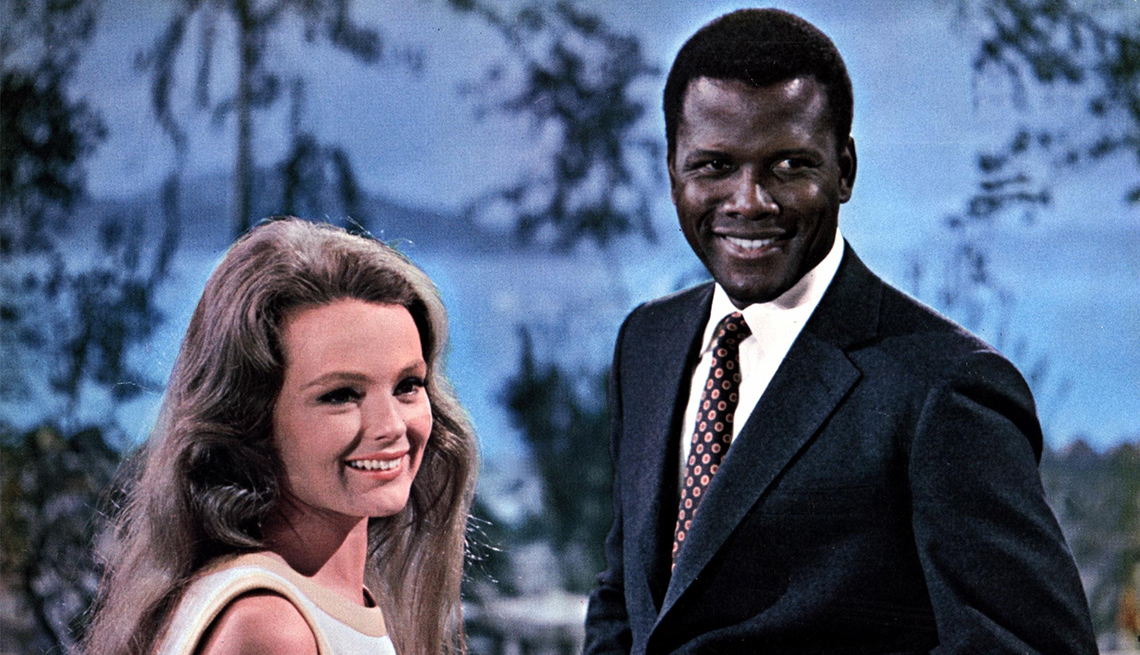 Katharine Houghton and Sidney Poitier in 'Guess Who's Coming to Dinner'
