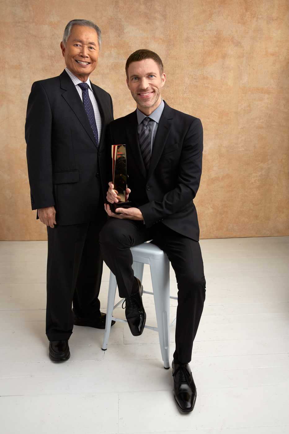 George Takei and Travis Knight at the 16th Annual AARP The Magazine's Movies for Grownups Awards