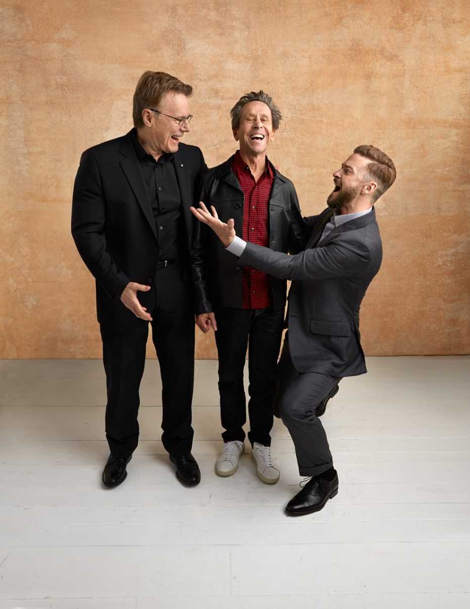 Nigel Sinclair, Brian Grazer and Justin Timberlake at the 16th Annual AARP The Magazine's Movies for Grownups Awards