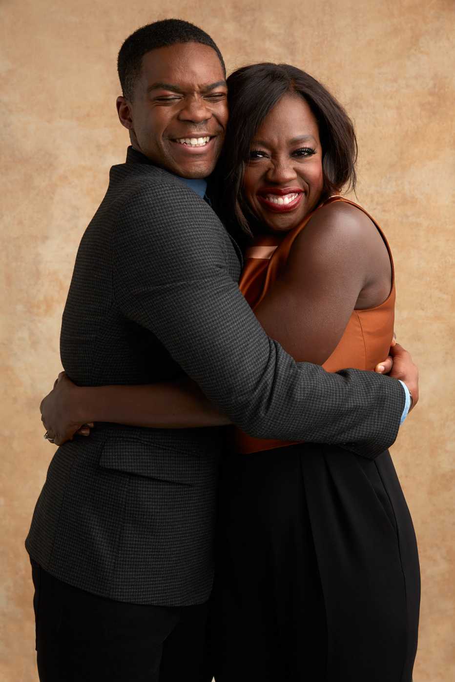 Jovan Adepo and Viola Davis at the 16th Annual AARP The Magazine's Movies for Grownups Awards