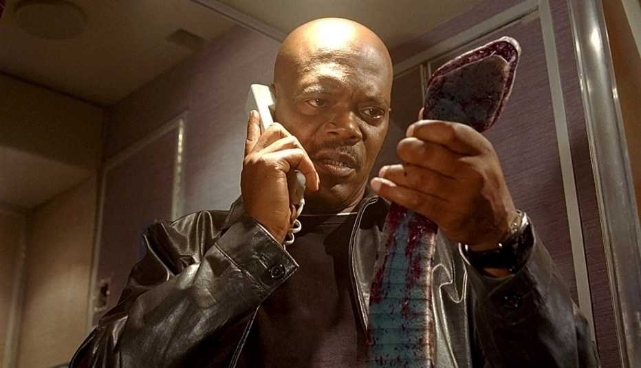 Samuel L. Jackson in 'Snakes on a Plane'