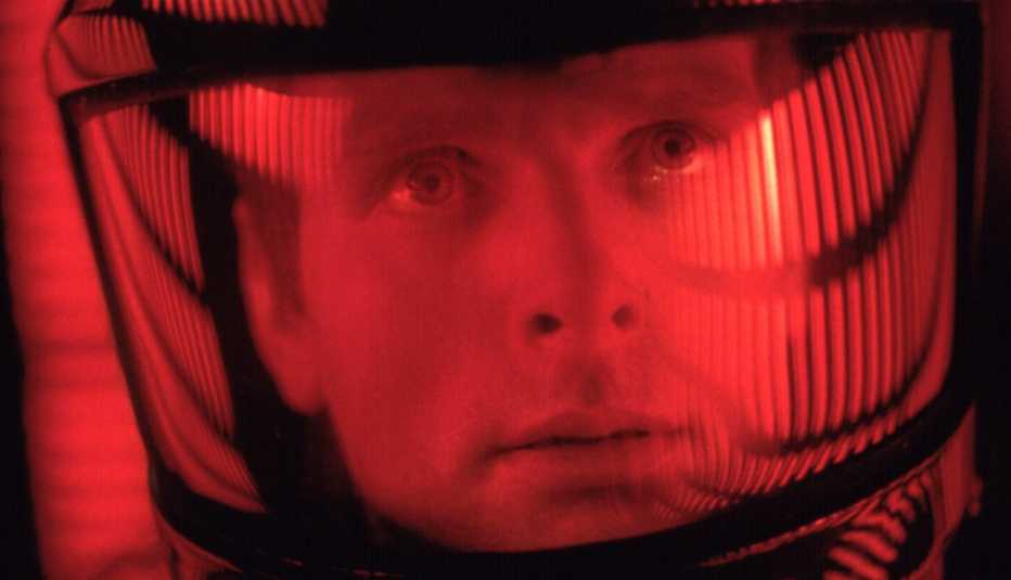 man in a space helmet 2001 space odyssey 