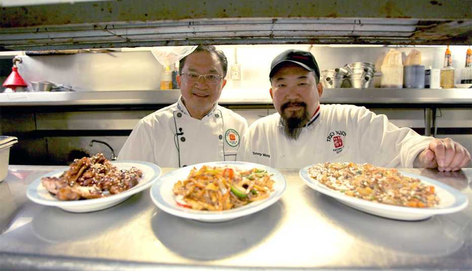 Frank Wong, Tommy Wong, of Trey Yuen Restaurant, Louisiana, in a scene from The Search For General Tso