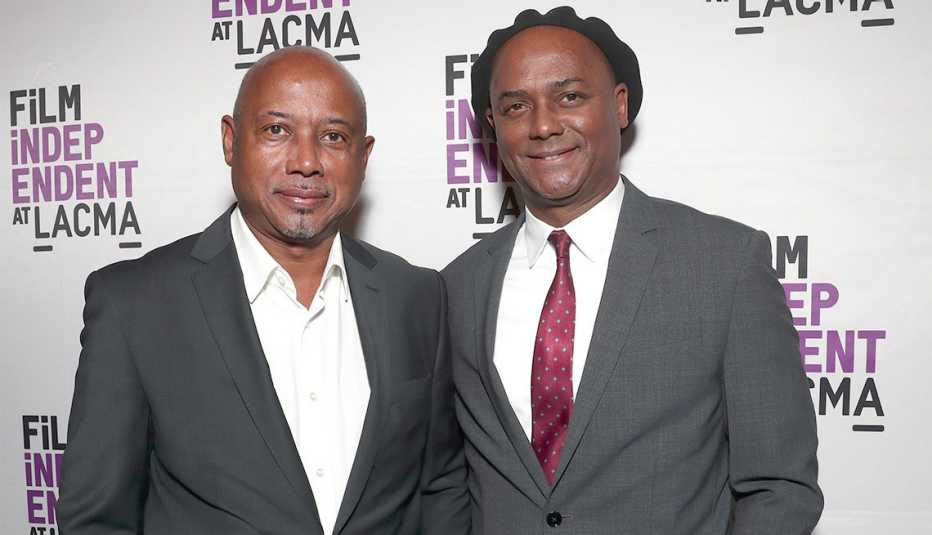 Director Raoul Peck and Producer Hebert Peck attend the "I Am Not Your Negro" Los Angeles Premiere
