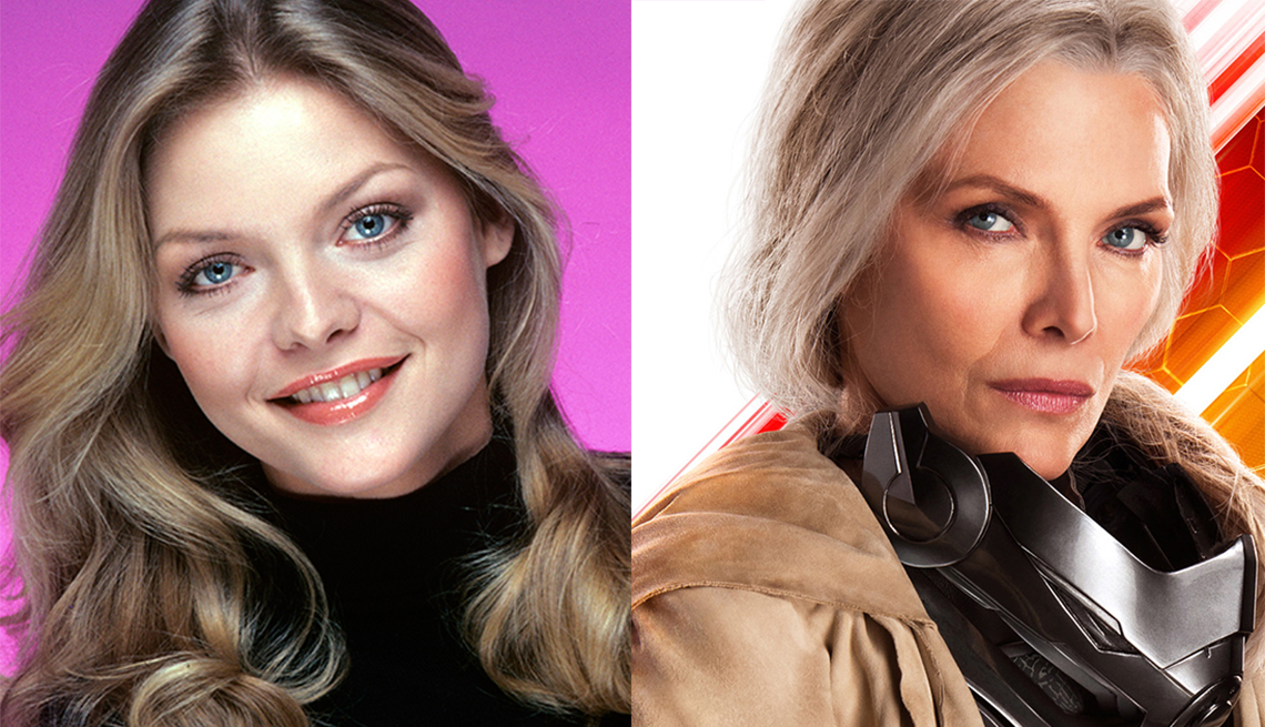 Michelle Pfeiffer, in 1979 TV show Delta House and 2018 film Ant-Man and The Wasp